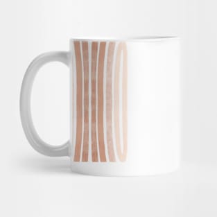 Ombre earth tone line art Mug